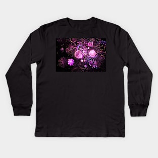 Stars and flowers Kids Long Sleeve T-Shirt